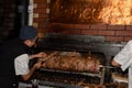 Turkish Cag Kebab Doner in wood fired oven named Erzurum CaÃÅ¸ KebabÃÂ± served at ÃÅ¾ehzade CaÃÅ¸ Kebap